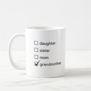 Mug Fille Soeur Maman Grand-mère