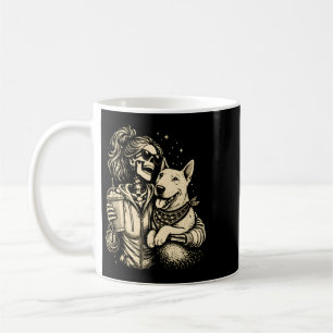 Mug Fille squelette cool avec chien - Amoureux de comp