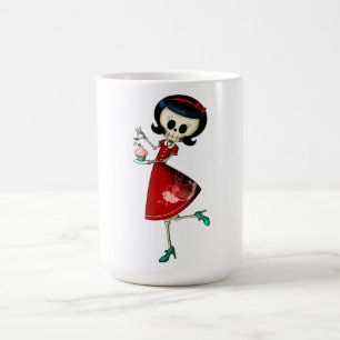 Mug Fille squelettique douce et effrayante