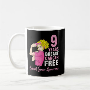 Mug Fille Survivor Lutter 9 ans Cancer du sein Sans ca