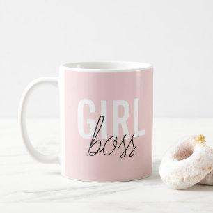 Mug Fille typographie rousse script patron fille