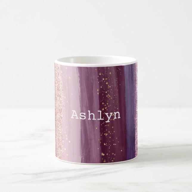 Mug Fille violet rose brillant Parties scintillant (Centre)