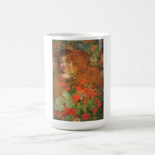 Mug Filles avec des pavots rouges (par George Henry)