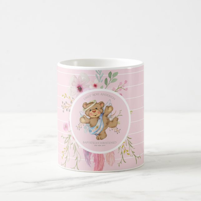 Mug Filles personnalisées BAPTISM - Nounours d'ange ro (Centre)