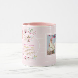 Mug Filles PHOTO Baptême Christening Proverbe Cadeau 3