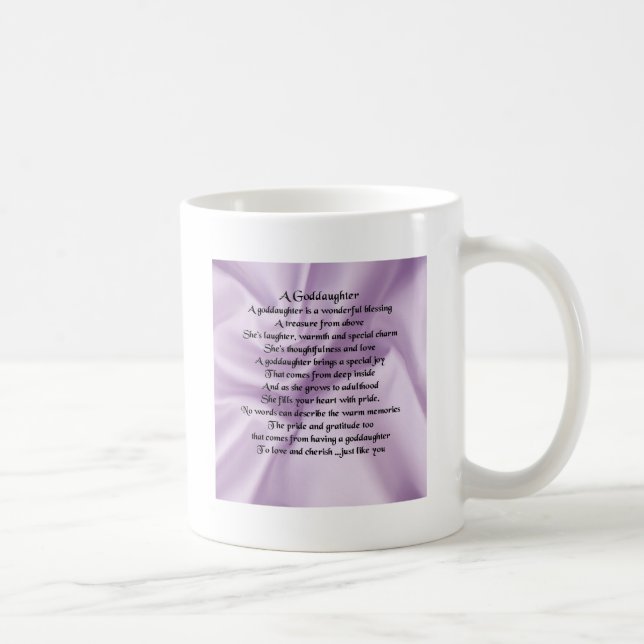 Mug Filleule en soie lilas (Droite)