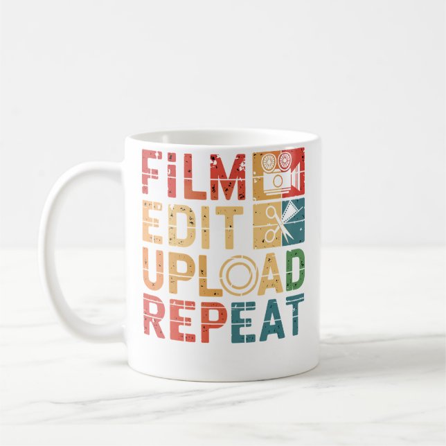 Mug Film Edit Upload Repeat Photography Videographer G (Gauche)