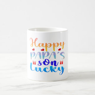 Mug Fils chanceux de papa heureux