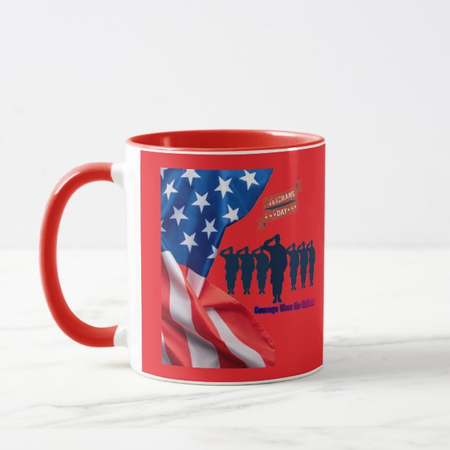 Mug Fils de fierté patriotique rouge vif (Gauche)