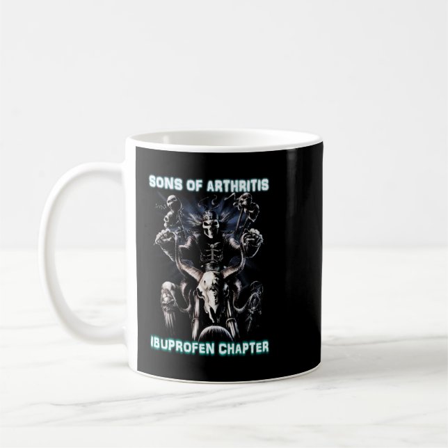 Mug Fils de l'arthrite Hommes Ibuprofène Chapitre Cour (Gauche)