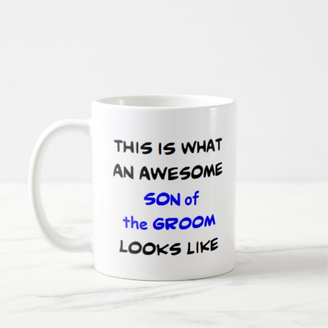 Mug fils du marié, génial (Gauche)