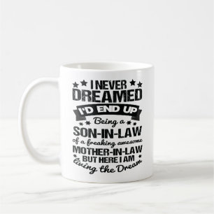 Mug Fils en droit Fière de la merveilleuse mère en d