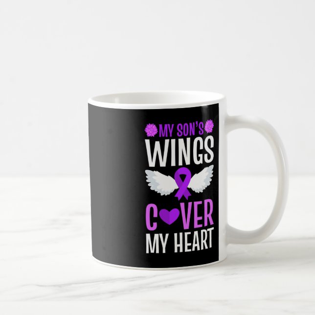 Mug Fin de l'overdose Les ailes de mon fils couvrent m (Droite)