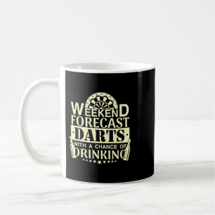 Mug Fin de semaine de la bière fléchettes de prévision