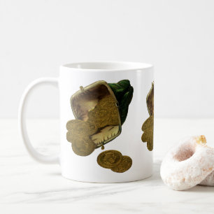 Mug Finance d'entreprise vintage, monnaie de pièce d'o