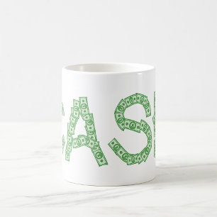 Mug Finance en mots verts Cash Money