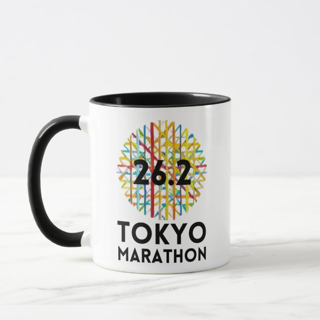 Mug Finisseur de marathon de Tokyo personnalisé, cadea (Gauche)