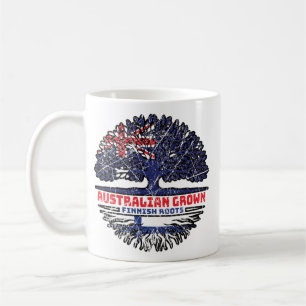 Mug Finlande Finlande Australie Australie racine d'arb