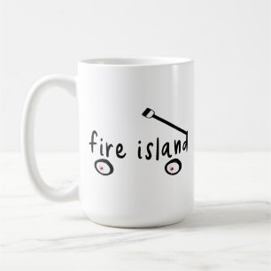 Mug Fire Island Long Island NY chariot mot été vacance