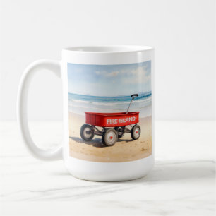 Mug Fire Island Red wagon plage de sable LI New York