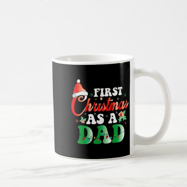 Mug First Christmas As A Dad Xmas Lights New Dad Chris (Droite)