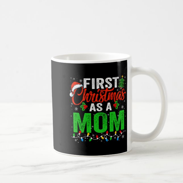 Mug First Christmas As A Mom Xmas Lights New Dad Chris (Droite)