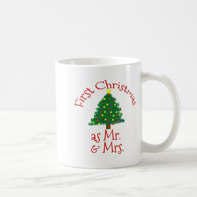 Mug First Christmas As Mr And Mrs - Matching Newlyweds (Droite)