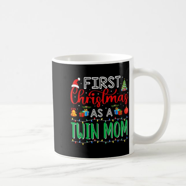 Mug First Christmas As Twin Mom Family Matching New Tw (Droite)