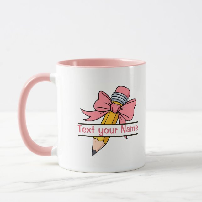 Mug First day of school with options to personalize  (Gauche)