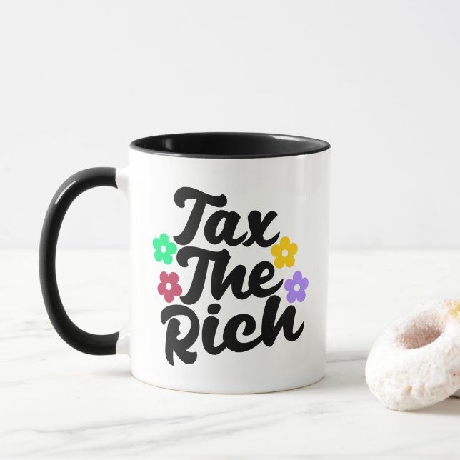 Mug Fiscalité des riches - anti-capitalistes (Avec donut)