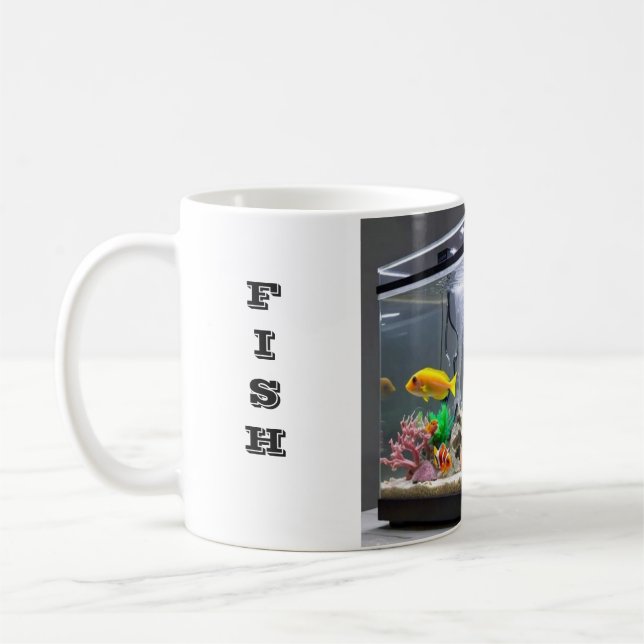 MUG FISHTANK DISIGN  AND WRITE FISH CATCHER (Left)