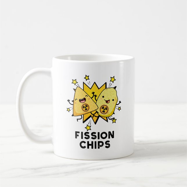 Mug Fission Chips drôle Physique jeu alimentaire (Gauche)