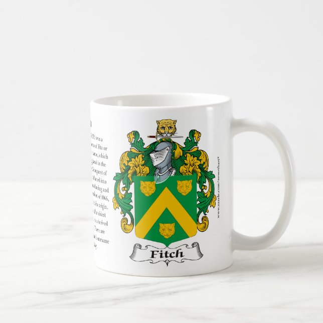Mug Fitch, l'origine, la signification et la crête (Droite)