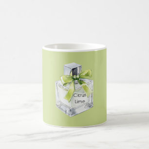 Mug Flacon de parfum à la lime verte agrumes Bow