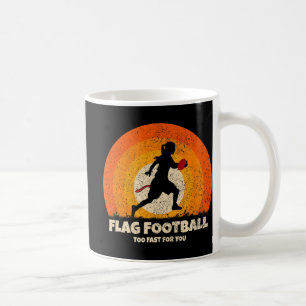 Mug Flag Football Girls Women Fast pour vous sur le pi