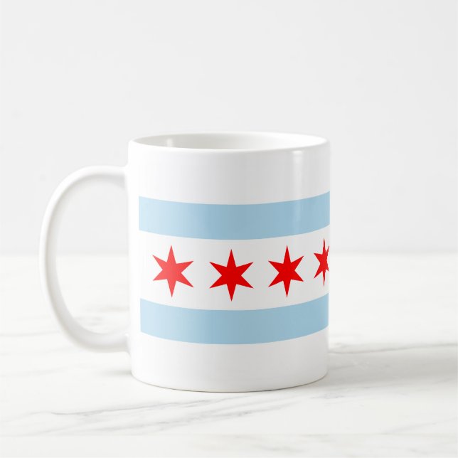 Mug Flag of Chicago (Gauche)