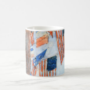 Mug Flags Fifth Avenue de Childe Hassam, Art Vintage