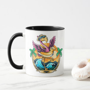 Mug Flamant d'amusement d'été