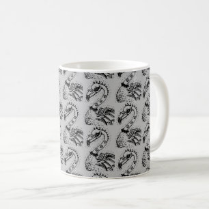 MUG FLAMANT ROSE DE ROCKER GOTH PUNK, HAULEURS, CHEVEU