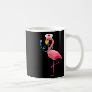 Mug Flamant rose d'infirmière - Amusant de Flamant ros