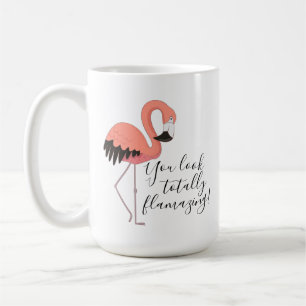 Mug Flamant Rose Mignon Texte Totalement Flamboyant Dr