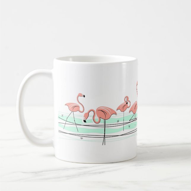 Mug Flamant rose Ocean Line (Gauche)