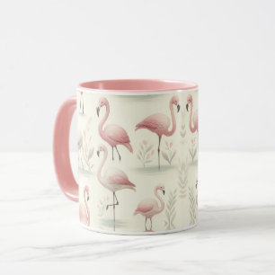 Mug Flamant rose soigné