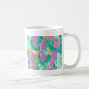 Mug Flamant rose Tropical Jungle Motif
