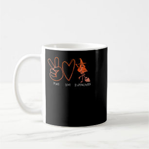 Mug Flamant rose Tropical Peace Love Flamingoween Oran
