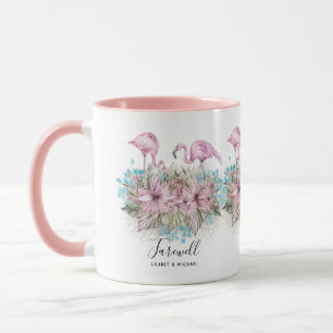 Mug Flamants roses Adieu Adieu Bon Voyage Amis cadeaux