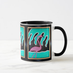 Mug Flamants roses d'art déco