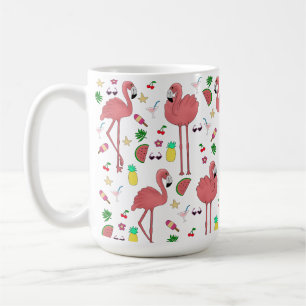 Mug Flamants roses et thème été