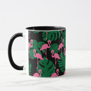 Mug Flamants roses Motifs de jungle