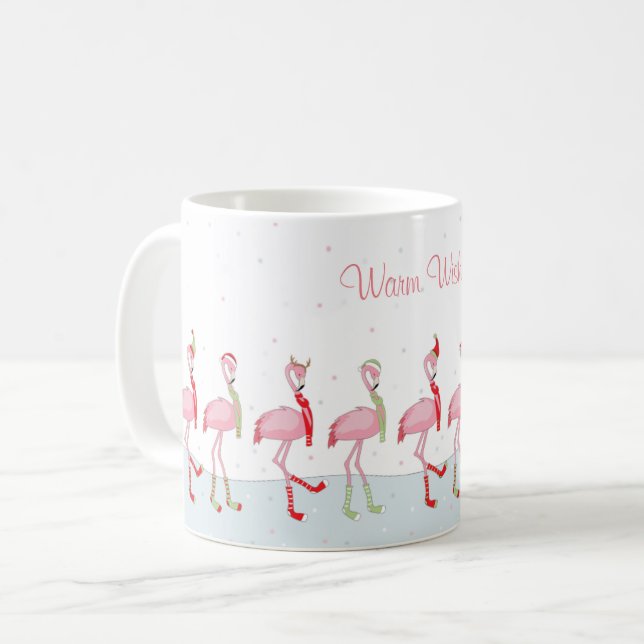 Mug Flamingo de Noël (Devant gauche)